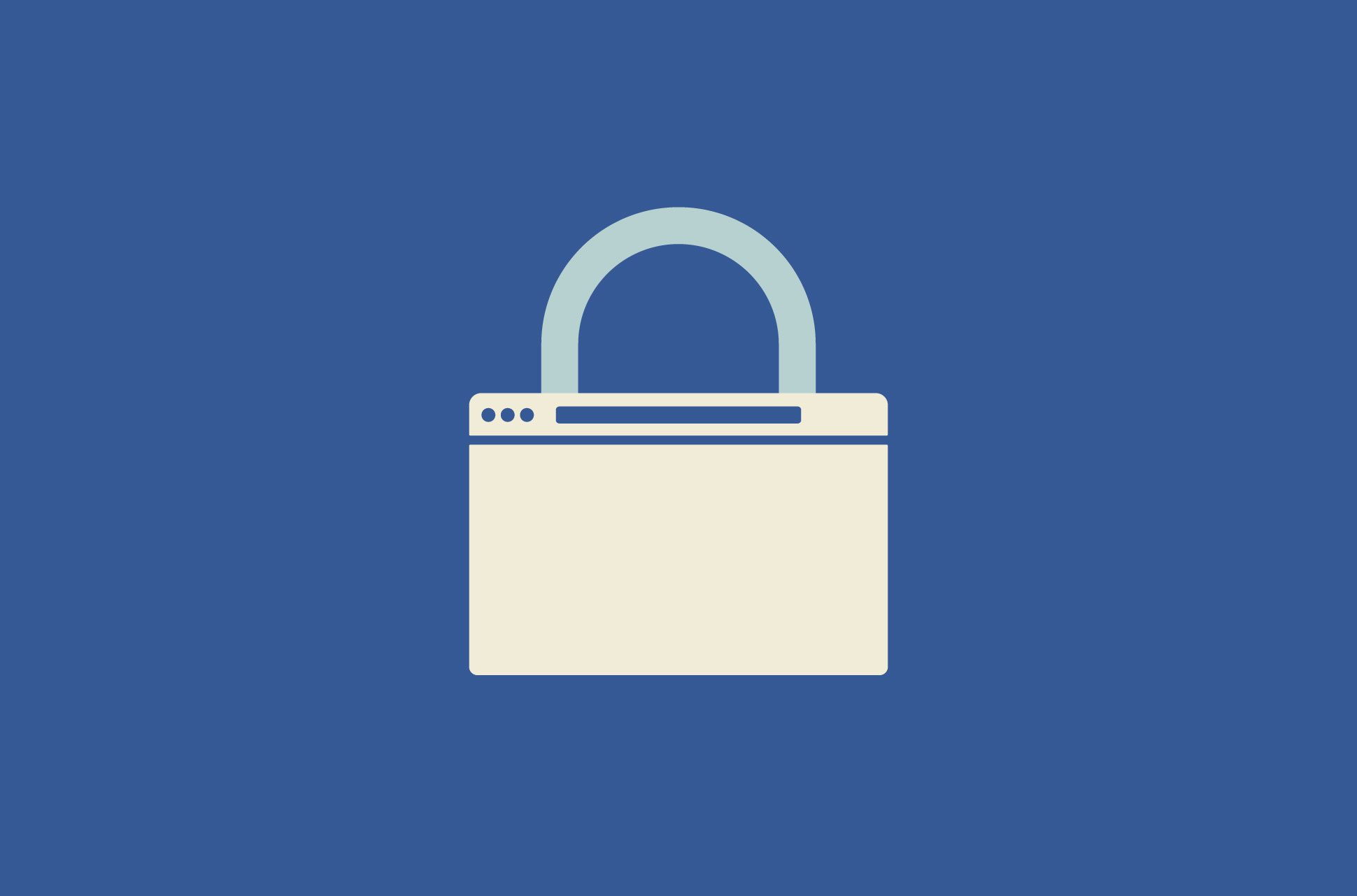 Browser web search con lucchetto