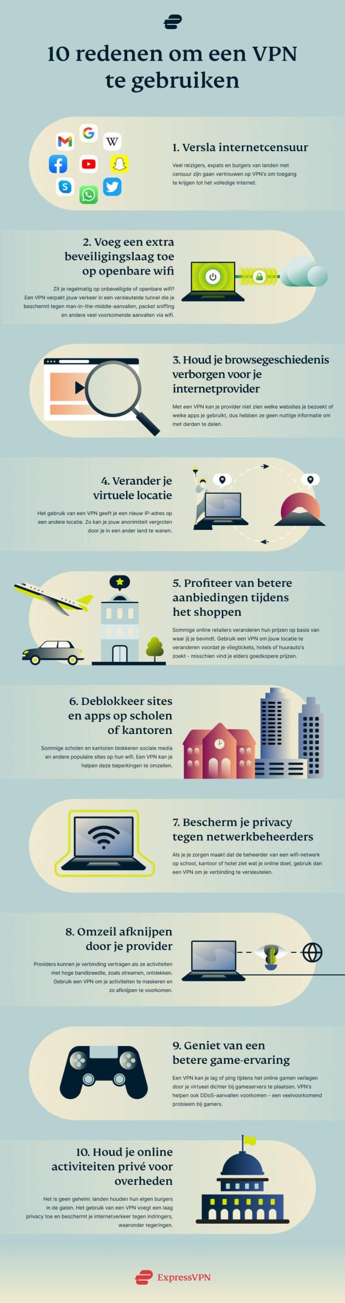 10 redenen om een VPN te gebruiken