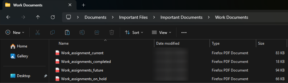 Setting up consistent file naming conventions in Windows.