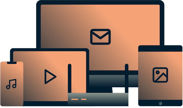 Todos los dispositivos con íconos en ellos.