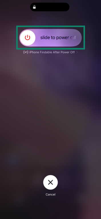 iPhone's Slide to Power Off menu when shutting down the device.