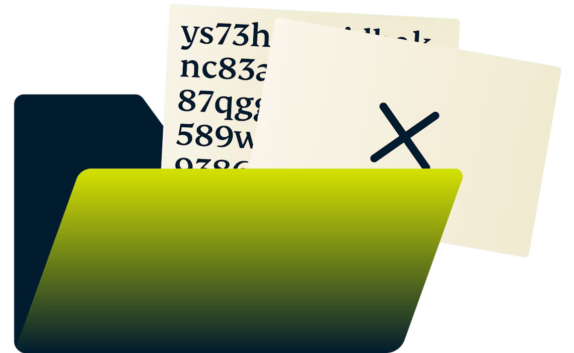 Zabezpieczone pliki w folderze.