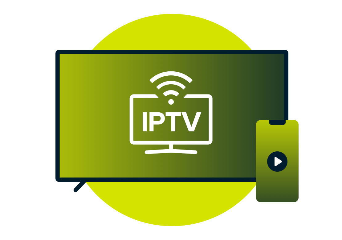 IPTV på en TV.