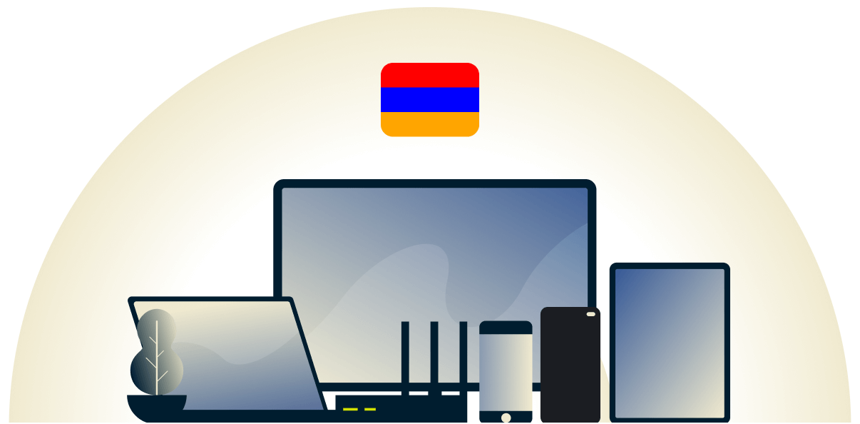 Armenia VPN protecting a variety of devices.