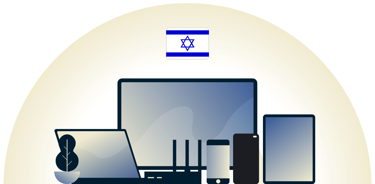 VPN for Israel beskytter et utvalg av enheter.
