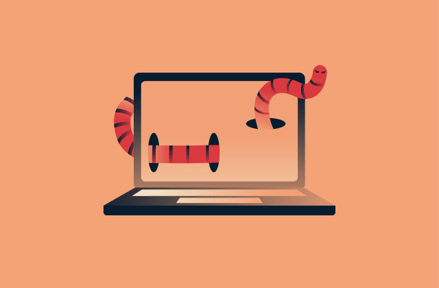 What is a computer worm, and how does it work?