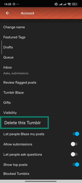 How To Delete Tumblr Account 22