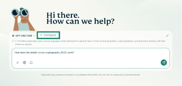 The ExpressAI Compare button.