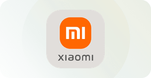 Xiaomi-Logo auf durchsichtigem Hintergrund