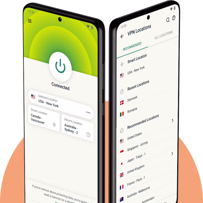 Android-telefoner med ExpressVPN