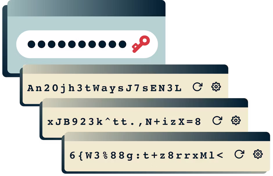 Verwenden Sie den ExpressVPN Keys Passwort-Manager, um sichere Passwörter zu generieren.